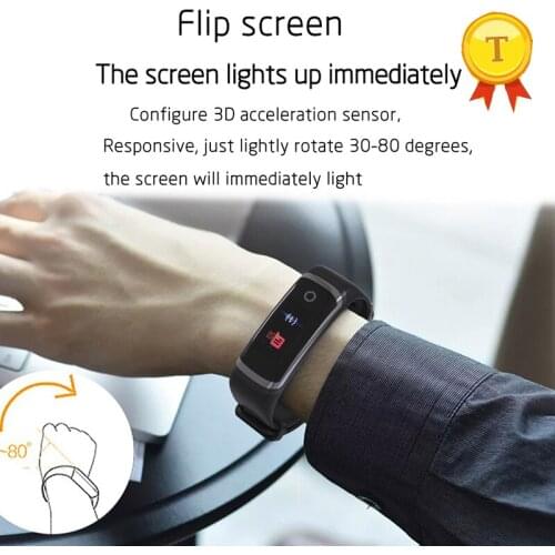 USB Charger Fitness Bracelet Colorful flip Screen Waterproof Heart Rate Smart Band Pedometer Call reminder Smartband pk miband 3