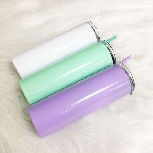 Whoesale 20oz Wine Tumbler Skinny Cup With Lid Straw Beer Cup Double Wall Vacuum Insulated Mug Stainless Steel Slim Tall Thermo