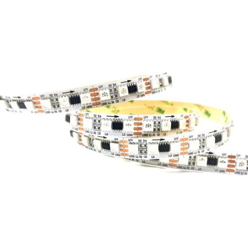WS2818 Addressable RGB Strip96LEDs/m(32pixels/m) DC12V RGB full color led pixel strip;3leds as one pixel