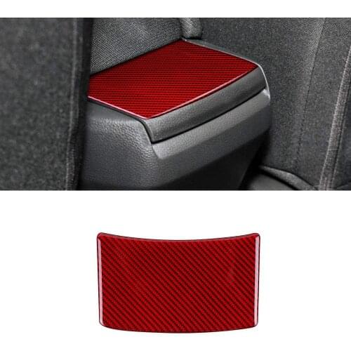 Compatible with Carbon Fiber Central Armrest Box Cover Trim Sticker Protector for Honda Civic 2016 2017 2018 2019 2020