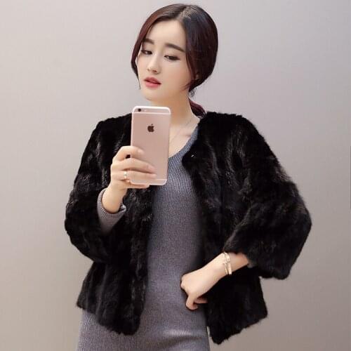Winter Coat Women Clothes Real Mink Fur Coats Autumn Korean Jackets Vintage Short Jacket Chaqueta Mujer MY992