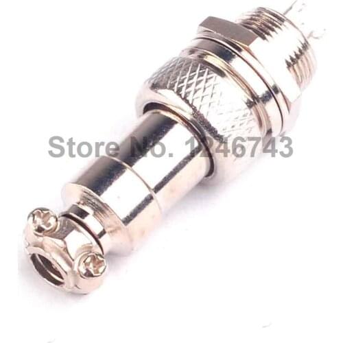 1Pair GX12-3P GX12 12mm 3Pins 250V 15A Male & Female Electrical Connector, Aviation Connector Plug
