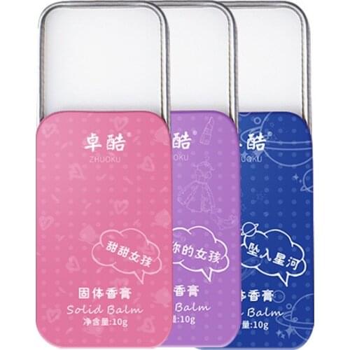 1PC Portable Case Solid Perfume Fragrances Body Antiperspirant Women Men Solid Balm Mild Long Lasting Aroma Deodorant Fragrance