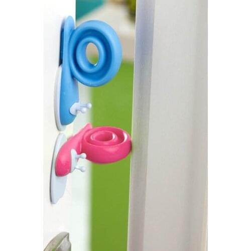 3pcs/pack Home Improvement Baby Safety Cabinet Door Snail Shape Stopper Lock EVA Plastic 6x3cm Door Stops Door Hardware Tools