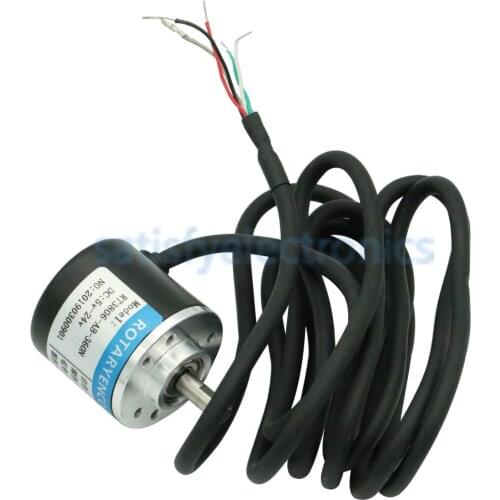 360P/R 600P/R Encoder Incremental Optical Rotary 600 Pulse /R 360 Pulses /R AB 2 Phase 6mm Shaft Encoder DC 5V-24V For Arduino