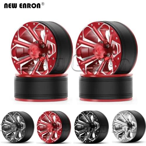 4Pcs Alloy 1.9 inch Beadlock RC Wheel Rims Hub for 1/10 RC Crawler Car Jeep Wrangler Axial SCX10 Tamiya Traxxas TRX4 MST RC4WD