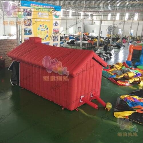 Safe PVC/Nylon Oxford inflatable tent house fire fighting drill escape house tent