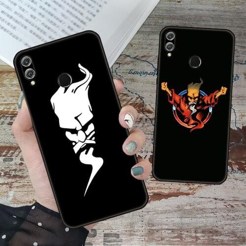 Phone Case For Huawei Honor 9X 10 9 20 8X 8A 8S 7X 7A i A Pro Play Lite Black Cover Etui Art Cartoon Thunderdome Hardcore