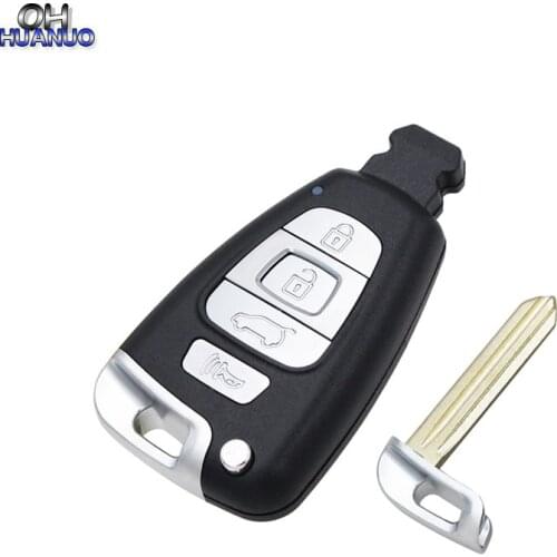 4 button Smart Card Key Shell Case for Hyundai Veracruz