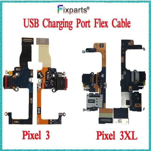 For HTC Google Pixel Pixel 3 USB Charging Port For Google Pixel 3 XL Charger Port Dock Plug Connector Board Charging Flex Cable