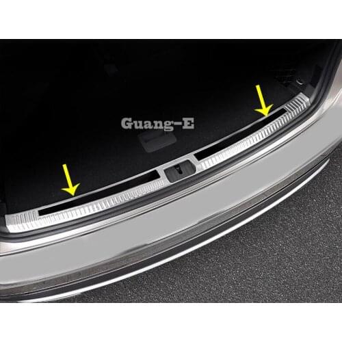 For VW Volkswagen Teramont Atlas 2017 2018 2019 2020 Car Back Rear Pedal Door Scuff Plate Frame Inside Threshold Trunk 1pcs