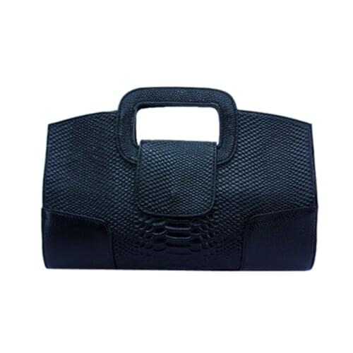 Crocodile pattern Brand design Cowhide leather day clutch bag female handbag ladies shoulder bag womens pouch bag party Purse