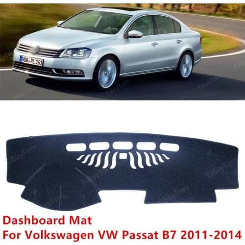 For Volkswagen VW Passat B7 2011-2014 High Quality Anti-Slip Mat Sunshade Dashmat Protect Carpet Dashboard Cover Pad Accessories