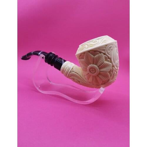 Silver line meerschaum pipe turkish pipe smooking tobacco acyrilic stem