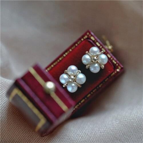 Natural Pearl Earrings Gold Filled Handmade Oorbellen Party Jewelry Not Fade Pendientes Boucle D'oreille Boho Earrings