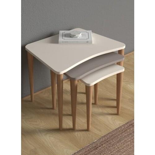 Modern Mounted Coffee table Nero Zigonsehpa Cream Cappuccino Cream coffe table table basse