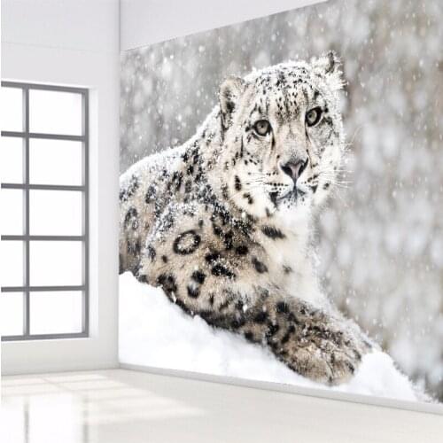 Stereoscopic Animal Leopard Custom Photo Wall Paper Wall Mural Backdrop Wallpaper Living Room Bedroom Home Decor