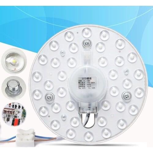 LED Light Board 220v LED Lamp Board LEDs Celling Lamp 5730SMD 12W/18W/24W/36W High Bright White Round/square Kitchen Bedroom