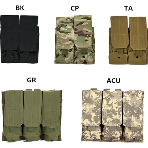 Tactical Molle Magazine Pouch Bag Airsoft Paintball 5.56mm 223cal. Rifle Pistol Ammo Mag Bag Hunting Accessories for AK M4 AR-15
