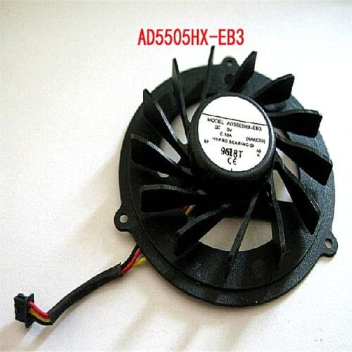 Laptop cooling fan for Packard Bell Easynote LJ65 LJ71 LJ75 LJ65 LJ61 AD5505HX-EB3 KAKC03 DC 5V 0.18A