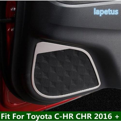Lapetus Inner Door Stereo Speaker Audio Sound Ring Decoration Frame Cover Trim Stainless Steel For Toyota C-HR CHR 2016 - 2021
