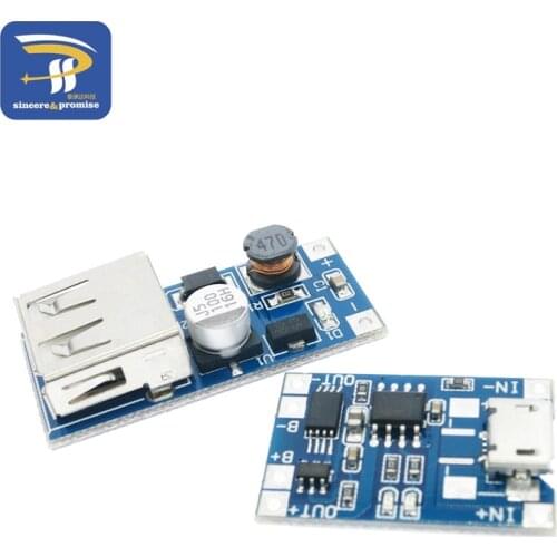 0.9V~5V 600MA USB Output charger Mini DC-DC Boost Converter +1a lithium battery charging TP4056 with protection one plate module