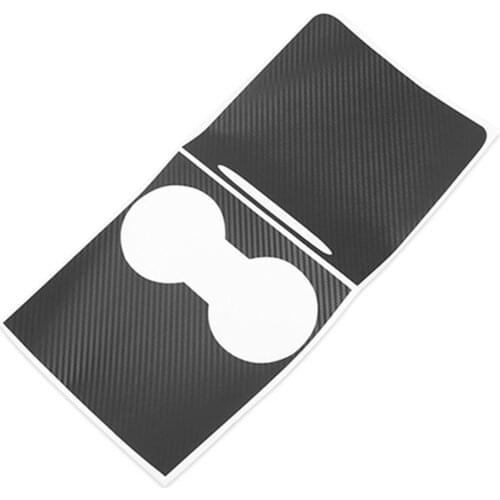 2Pieces/set Center Console Wrap Protector Cover Sticker Carbon Fiber Texture for Tesla Model 3 Y 2021 Interior Accessories