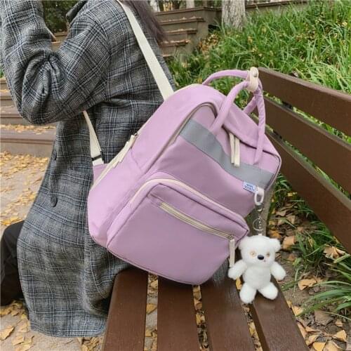Women School Bag for Teenage Girl Shoulder Backpacks Cute Bagpack Book Fashion Ladies Japanese Backpack Double Waterproof Kawaii