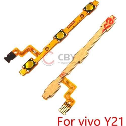 10PCS Power On Off Button Flex Cable For Vivo Y21 Power Volume Switch Flex