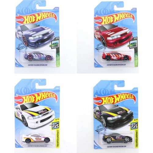 2020-97 2019-05 Original Hot Wheels Mini Alloy Coupe CUSTOM 01 ACURA INTEGRA GSR 1/64 Metal Diecast Model Car Kids Toys Gift