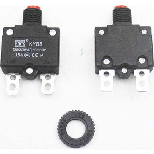 2pcs One Phase Motor Current Thermal Overload 10A 15A 20A 25A Overcurrent External Protector Switch Reset The Insurance
