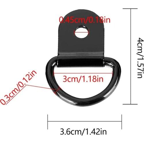 40 Pieces Steel D Shape Tie Downs Lashing Rings Heavy Duty for Loads on Trailers Cargo RV Safe and Secure Hauling