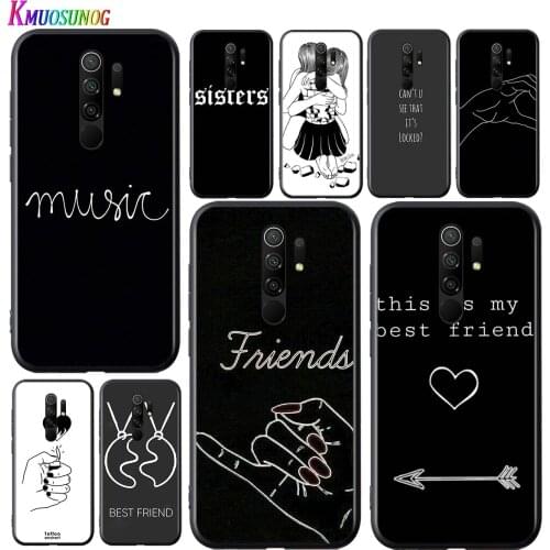 Abstract Black Art for Redmi 9 GO 8A 8 7A 7 S2 Y2 6 6A 5 5A 4X Pro Plus Black Phone Case