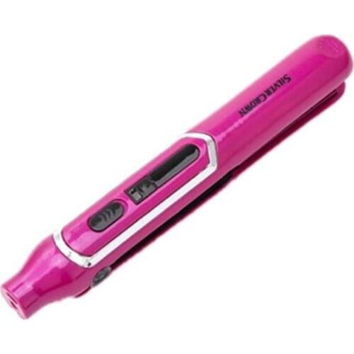 Auto Rotating Ceramic Hair Curler wireless USB charging hair straightener mini electric curl straight dual use with charger