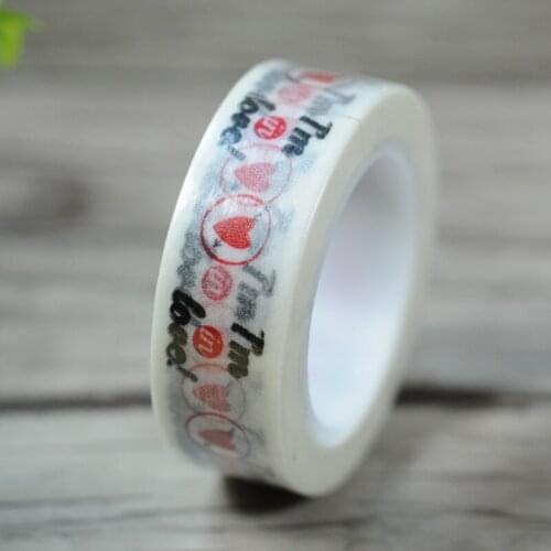 Free shipping Valentines day Washi Paper Masking Tape/Tm in love