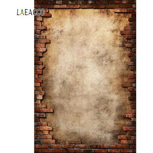 Laeacco Photo Backgrounds Brick Wall Photophone Grunge Portrait Photography Backdrops Baby Birthday Photozone for Photo Studio