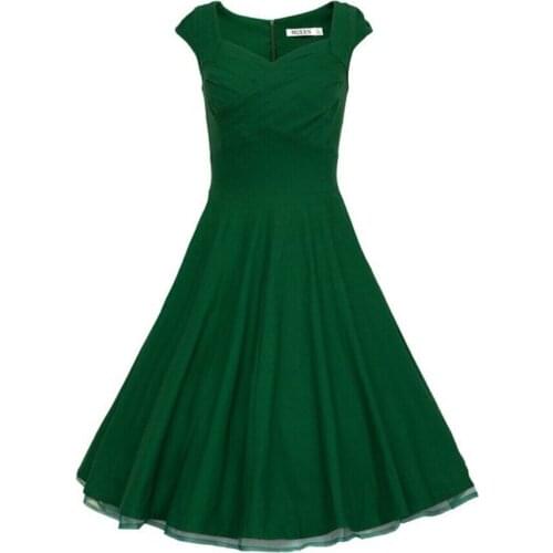 Summer Women Dress Vintage Party Swing Dresses Plus Size S-3XL bodycon dress
