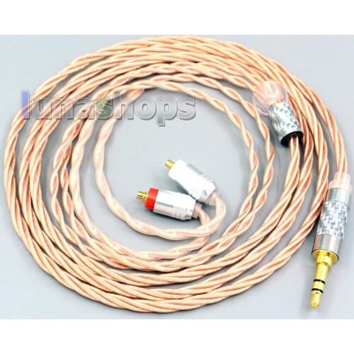 LN007189 Silver Plated OCC Shielding Coaxial Earphone Cable For Sony IER-M7 IER-M9 IER-Z1R