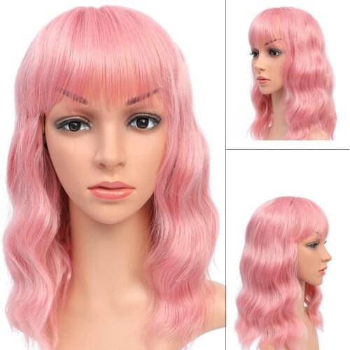 Loryana Short Curly BOB Wigs Womens Brown Black Blonde Natural Hair Wigs Female Synthetic Heat Resistant Fiber Cosplay Wig