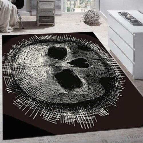 3D Printed Skull Pattern Anti-slip Area Rugs for Living Room Rectangle Floor Mats Kicken Rug Room Carpet Sofa Yoga Mat Home Deco