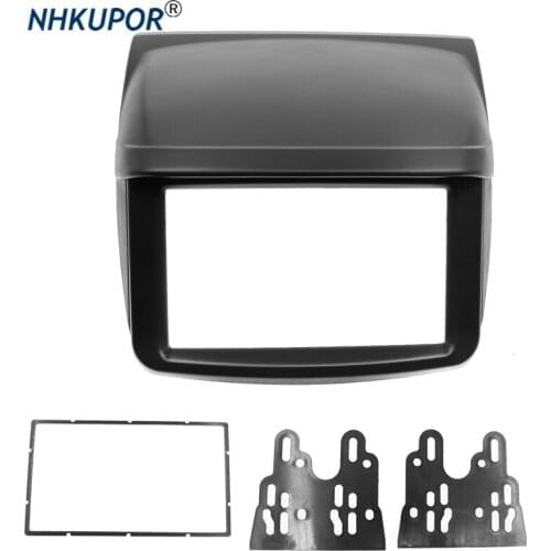 Car Radio Fascia Frame For Mitsubishi Triton L200 Pajero Sport Dash Panel Mounting Installation Trim Kit Faceplate Bezel