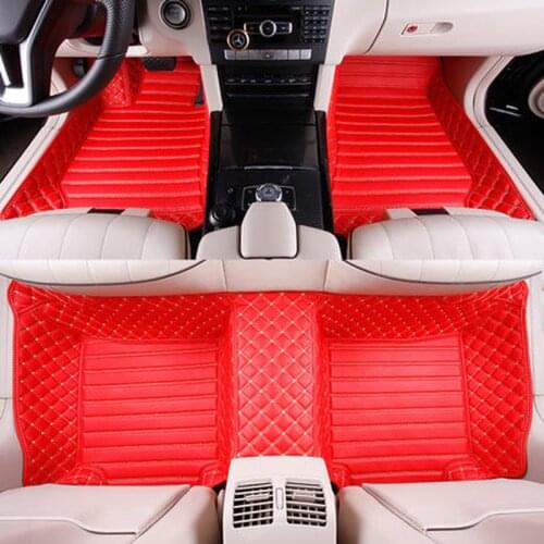 Custom Full Covered Special Car Floor Mats for Hyundai IX25 IX35 Elantra Sonata Tucson Veloster Rugs Waterproof Carpets Santa Fe