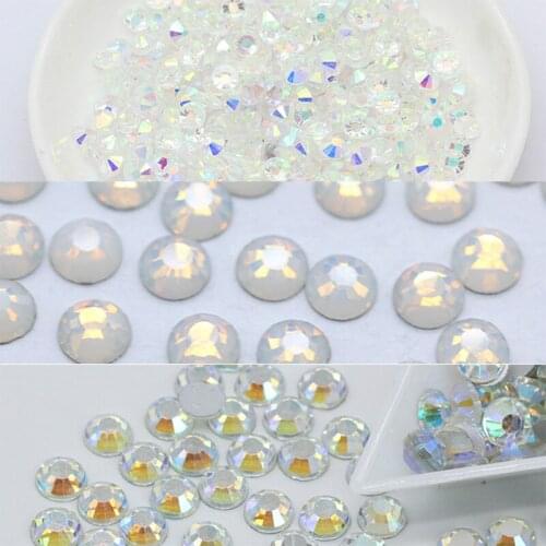 Ss10 1440Pcs Glitter Various 40 Colors Rhinestone Crystal Flat back Nail Body Art Face Gem Festival Costume Craft Decorations