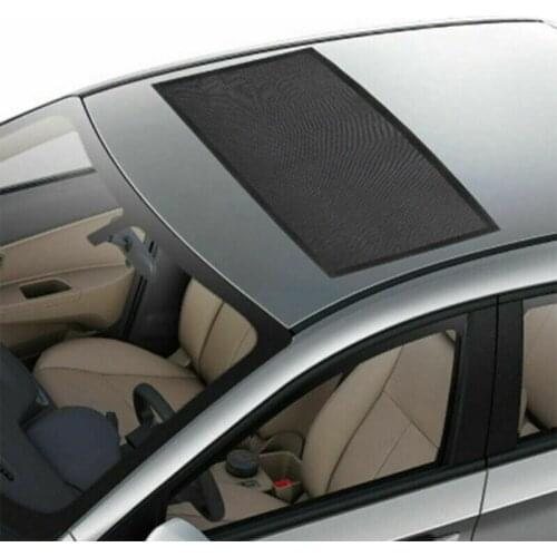 Coated Cloth + Magnetic Silver Material Magnetic Car Sunroof, Foldable Sun Visor Roof Heat Insulation Sun Visor UV Protection
