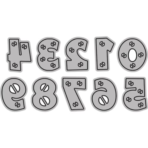 Cutting Dies Simple Numbers For DIY Scrapbooking Embossing Album Paper Cards Dies 2021 New