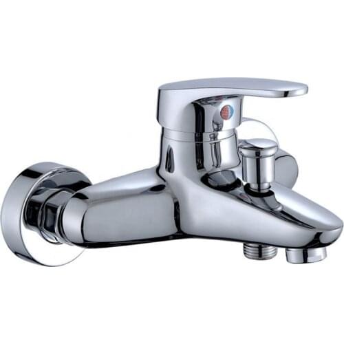 Simple design copper 2way bath shower faucet hot and cold water bathtub shower mixer tap for shower set