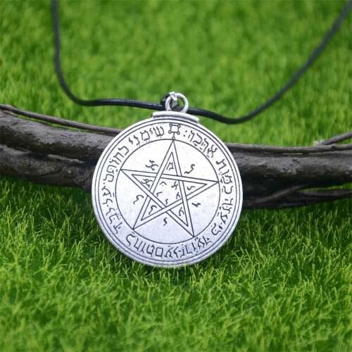WICCA Talisman Of Venus Love Pentagram Amulet Key Of Solomon Seal Pendant Kabbalah Jewlery Dainty Necklace