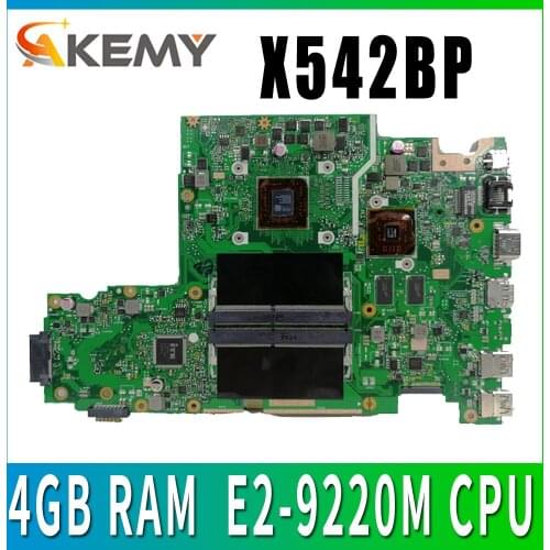 X542BP laptop motherboard for ASUS X542B X542BP A580B K580B Mainboard 100% test 4GB RAM E2-9220M CPU