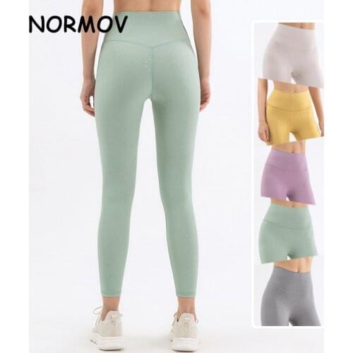 NORMOV Women Leggings Gym Yoga Seamless Pants Sports Clothes Stretchy High Waist Athletic Exercise Fitness Leggings Activewear