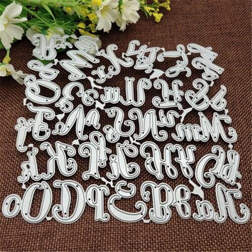 Alphabet Letter Metal stencil mold Cutting Dies decoration scrapbook die cuts Album Paper Craft Embossing DIY Card Crafts